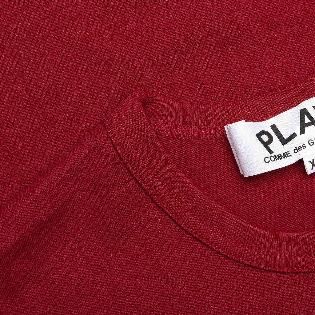 Double Hearts T-Shirt - Maroon