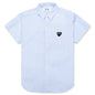 Kid's S/S Striped Shirt - Light Blue/White