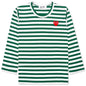 Kid's Striped L/S T-Shirt - Green/White
