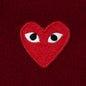 Knit Cardigan Red Heart - Burgundy