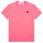 Pastelle Women's Red Emblem T-Shirt - Pink
