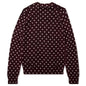 Polka Dot Sweater - Burgundy