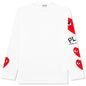 Women's Printed Sleeve L/S - White