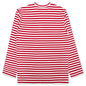 Striped Big Heart L/S T-Shirt - Red/White