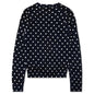 Womens Polka Dot Sweater - Navy