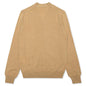 Woven V-Neck Cardigan - Camel