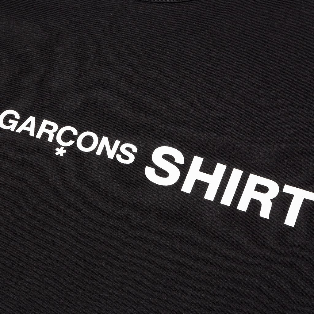 Comme Des Garcons SHIRT Front Logo S/S Tee - Black