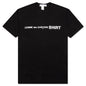 Comme Des Garcons SHIRT Front Logo S/S Tee - Black