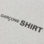 Comme Des Garcons SHIRT Front Logo S/S Tee - Grey