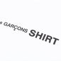 Comme Des Garcons SHIRT Front Logo S/S Tee - White