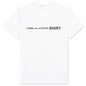 Comme Des Garcons SHIRT Front Logo S/S Tee - White