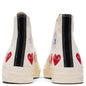 Converse x Comme Des Garcons PLAY All Star Chuck '70 Hi "Multi Heart" - Off-White [2019]