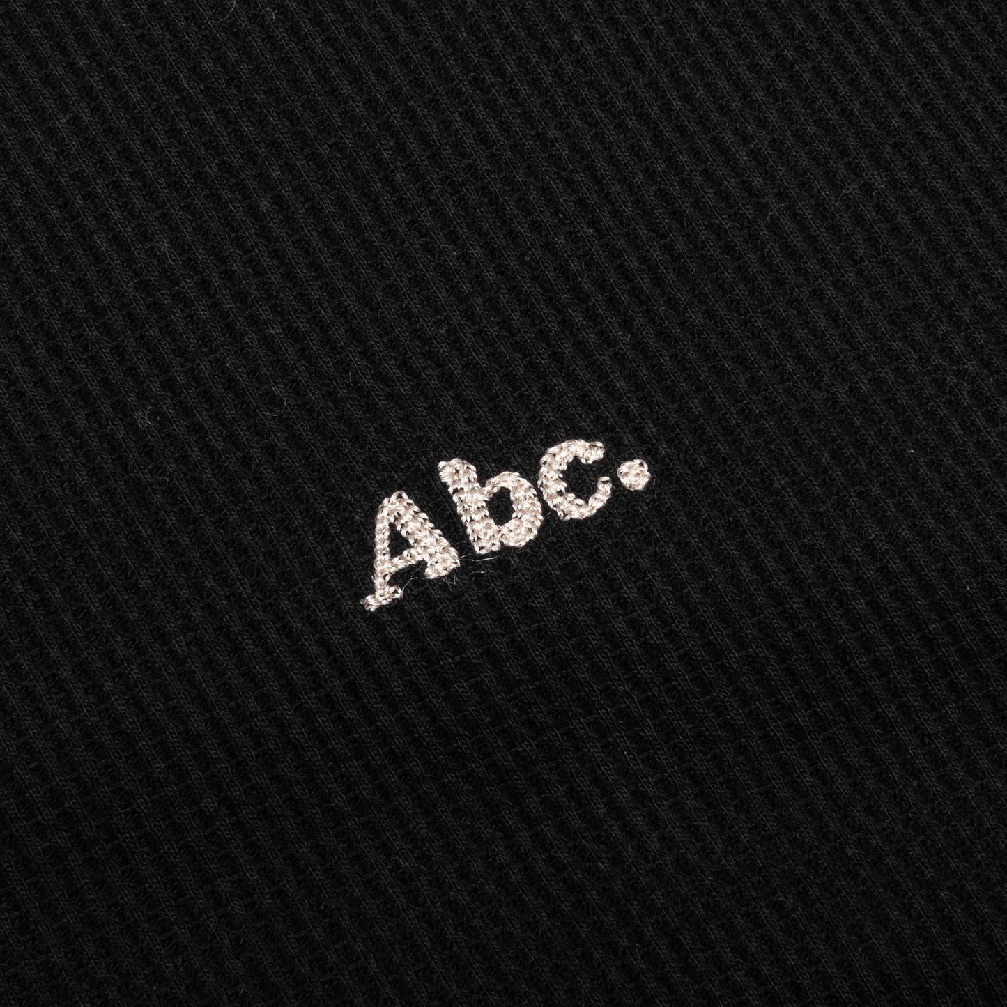 Waffle Crewneck - Anthracite Black