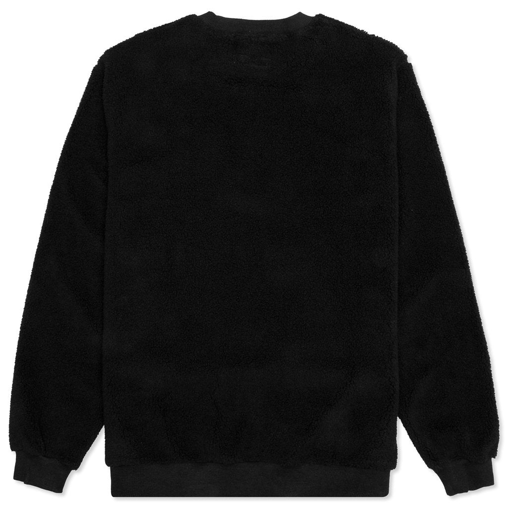 Pile Polar Fleece Crewneck - Black