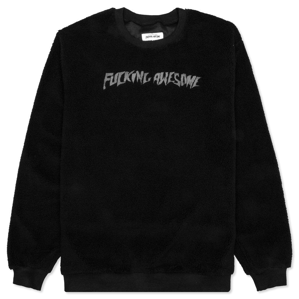 Pile Polar Fleece Crewneck - Black