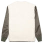 Sherpa / Washed Satin Modern - Ivory