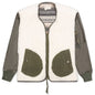 Sherpa / Washed Satin Modern - Ivory