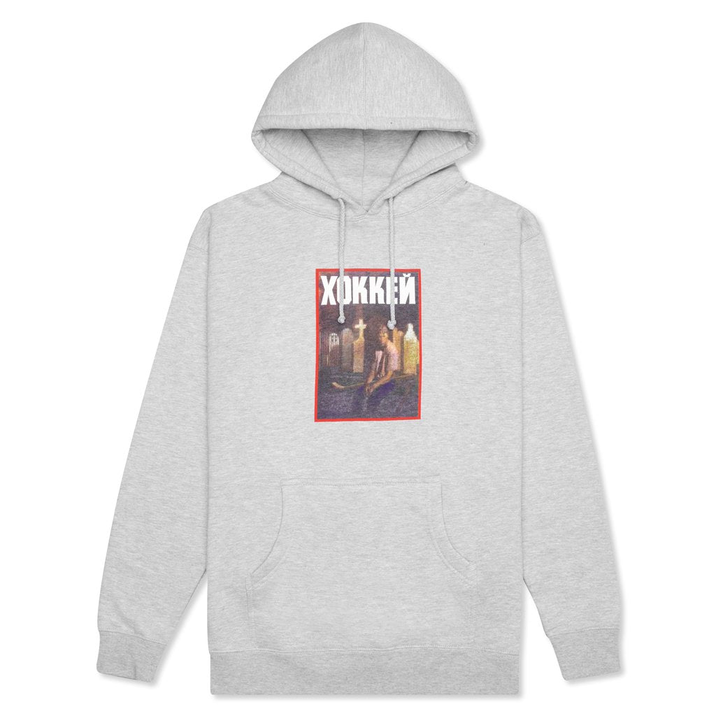 Nik Stain Hoodie - Grey Heather