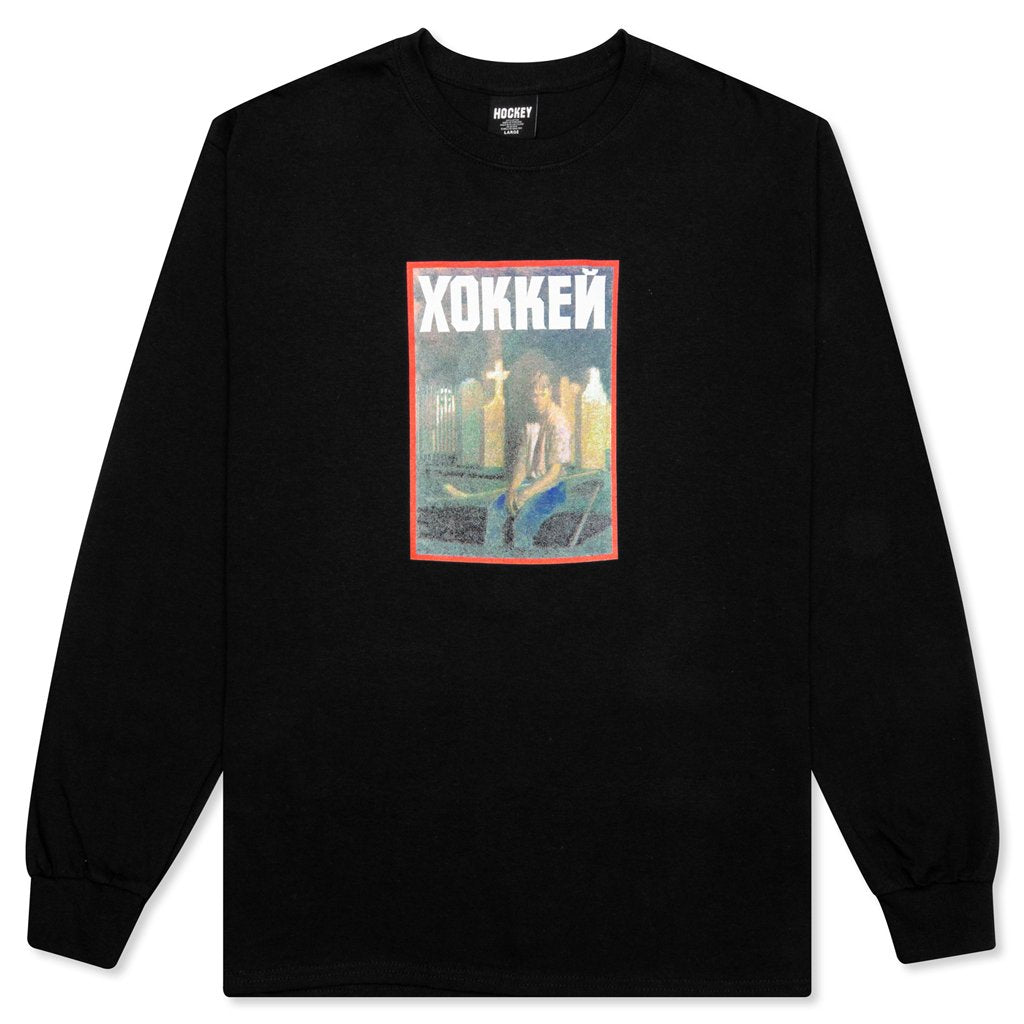 Nik Stain L/S Tee - Black