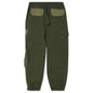 Paneled Nylon Cargo Pants - Olive