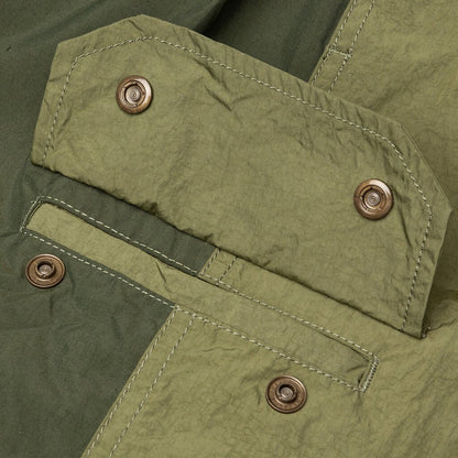 Paneled Nylon Cargo Pants - Olive
