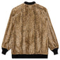 Reversible Rib Collar Jacket - Black/Leopard