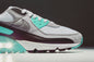Air Max 90 - White/Particle Grey/Hypher Turq/Black