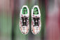 Women's Air Force 1 Low "Black Tie Dye" - White/Green Strike
