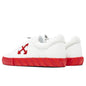 Low Vulcanized Suede Leather - White/Red