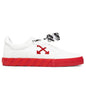 Low Vulcanized Suede Leather - White/Red