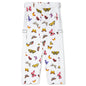 Butterfly Buckles Pants - White/Multi