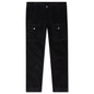 Corduroy Pockets Pants - Black/Black