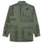 Bandana Patchwork Button Down Shirt - Sage