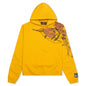 Branch Embroidery Hooded Sweatshirt - Yellow