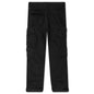 Herringbone Cotton Cargo Pants - Black