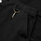 Herringbone Cotton Cargo Pants - Black