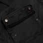 Herringbone Cotton Cargo Pants - Black