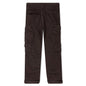 Herringbone Cotton Cargo Pants - Brown