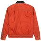 Waxed Cotton Trucker Jacket - Orange