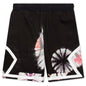 Floral Tie Dye Short - Black