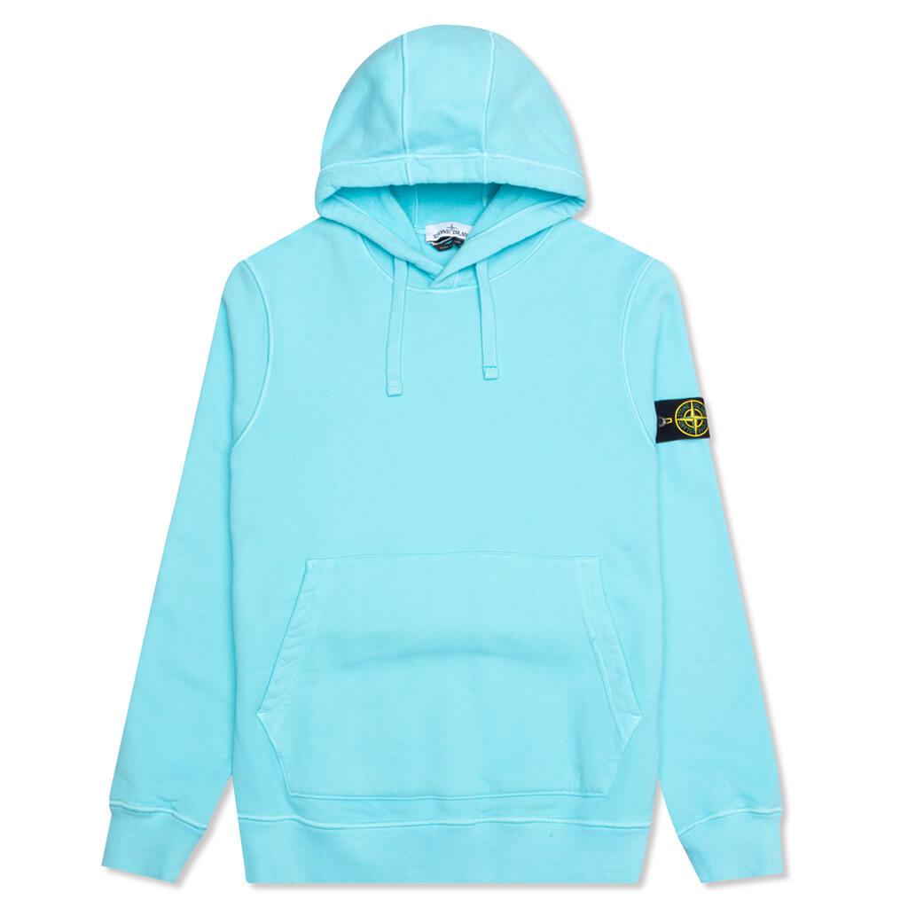 Cotton Hooded Sweatshirt - Aqua