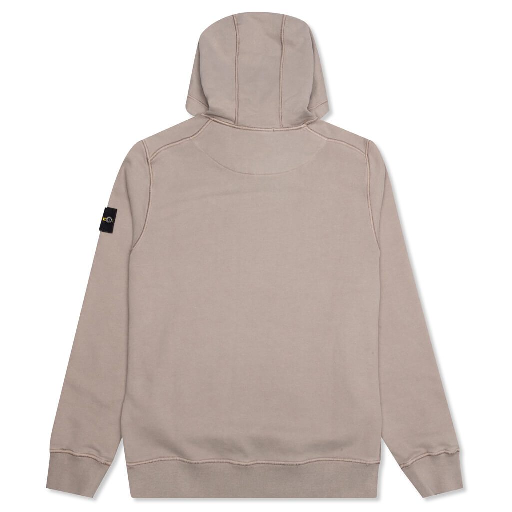 Cotton Hooded Sweatshirt - Mud