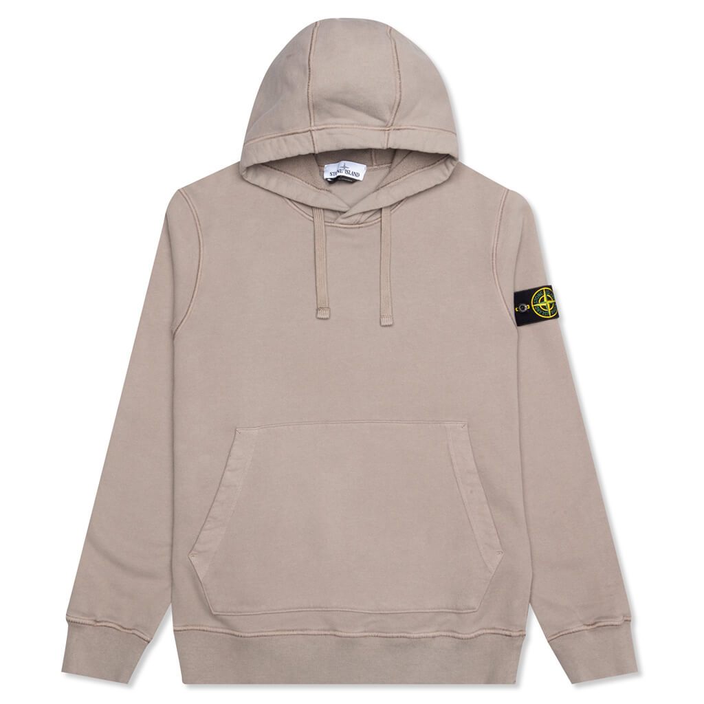 Cotton Hooded Sweatshirt - Mud
