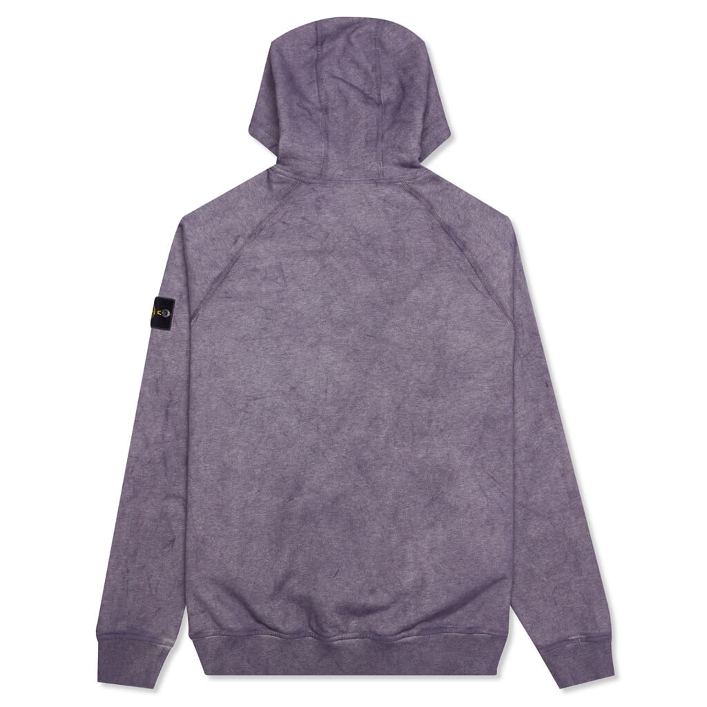 Dust Color Treatment Hoodie - Magenta Melange