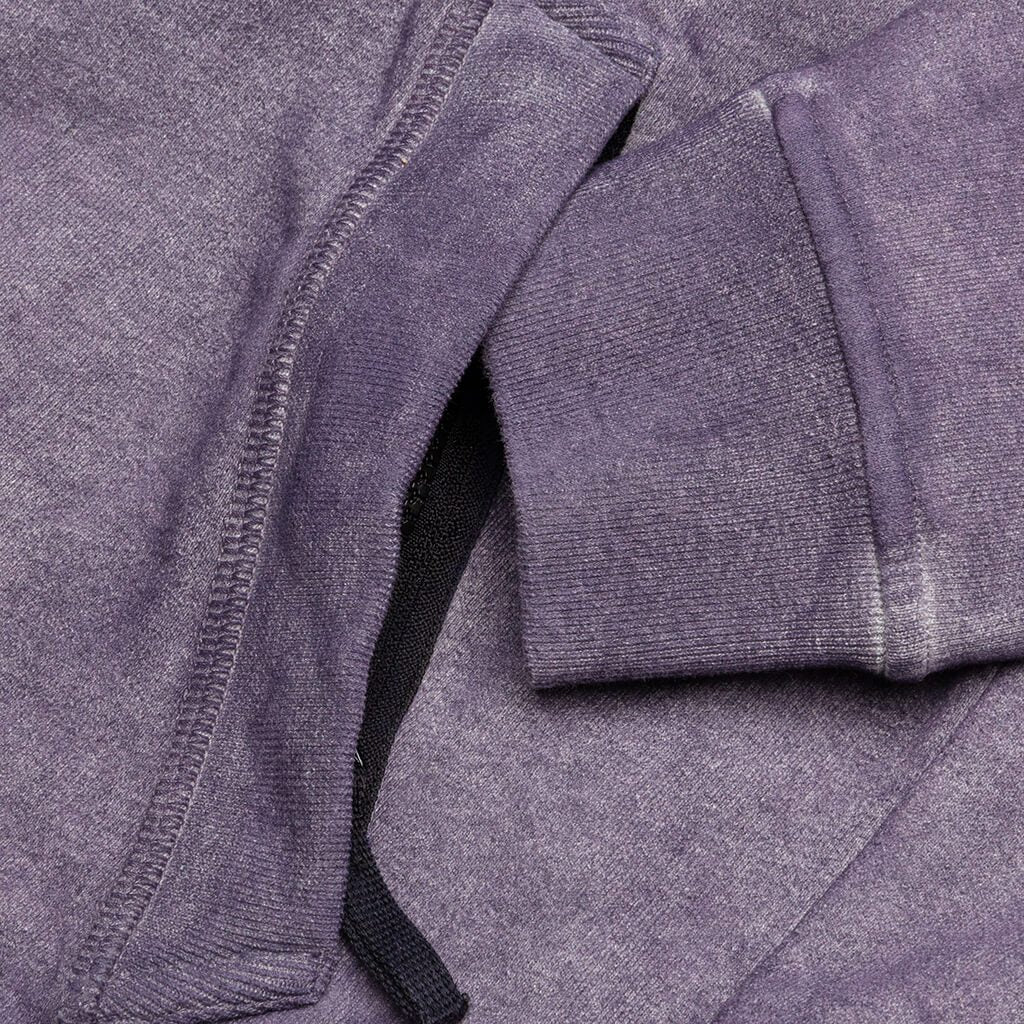 Dust Color Treatment Hoodie - Magenta Melange