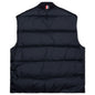 Downfilled Snap Front Vest - Navy