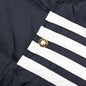 Downfilled Snap Front Vest - Navy