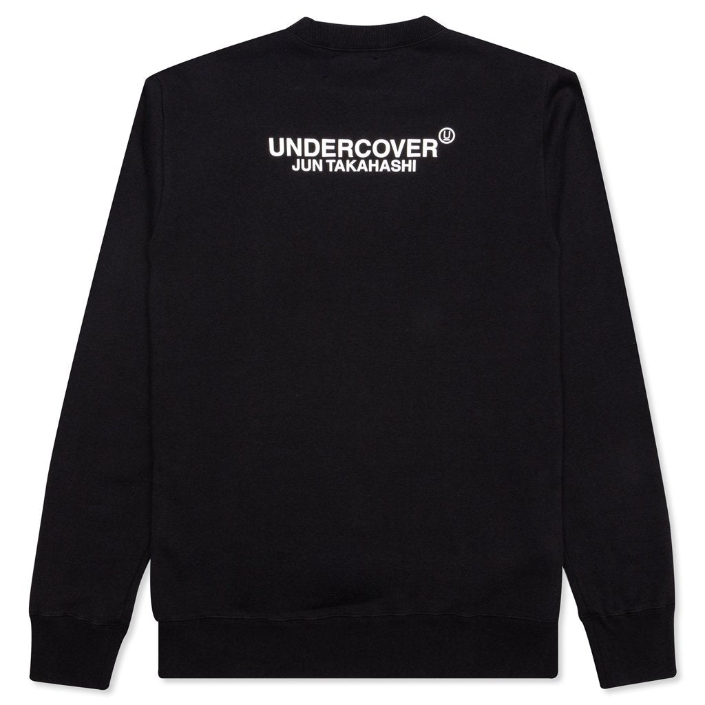Fallen Man Face Pullover - Black