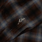 Abc. Flannel Plaid Puffer Quilted Jacket - Blue