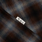 Abc. Flannel Plaid Puffer Quilted Jacket - Blue